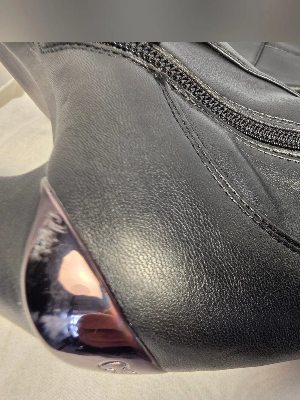 GUESS Black Faux Leather Over-the-Knee Platform Lug Sole Boots Size 6.5